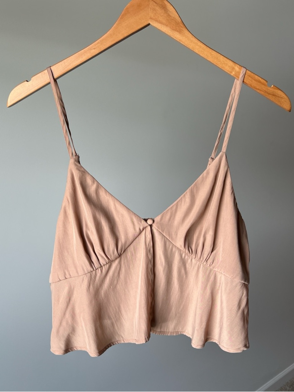 LA Hearts Gold Bronze Flowy Cami Top